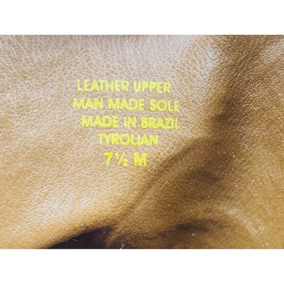 Liz Claiborne Lace Up Boots Wool Lined Brown Leather 7.5 Tyrolian - Picture 4 of 7